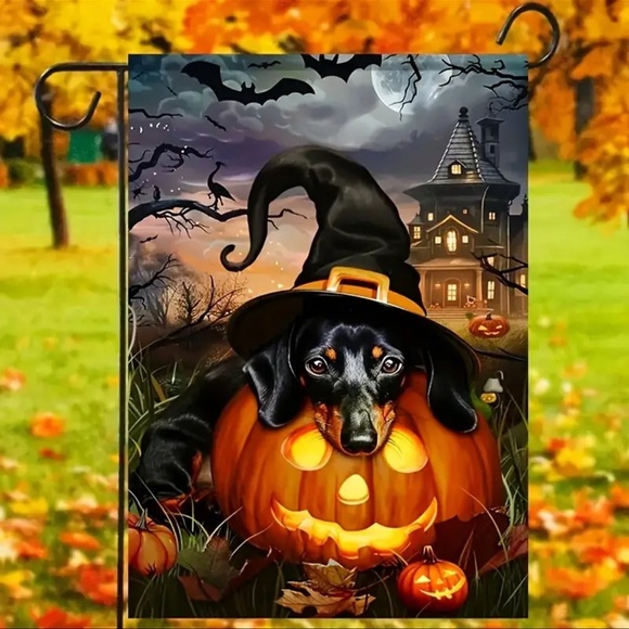 Garden Flag, 12x18 Inch, Double-Sided Waterproof Polyester, Halloween, N… - Picture 4 of 8